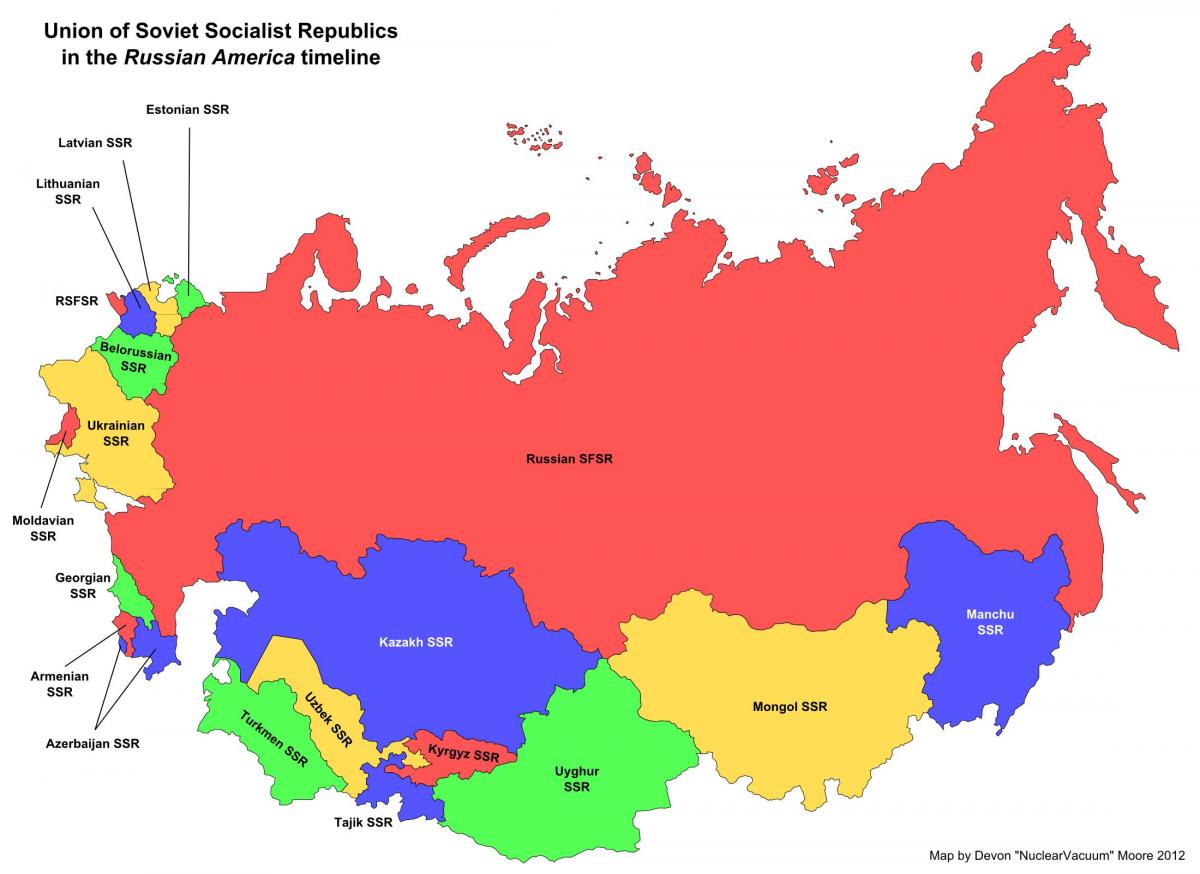 Sovjetunionen på kort