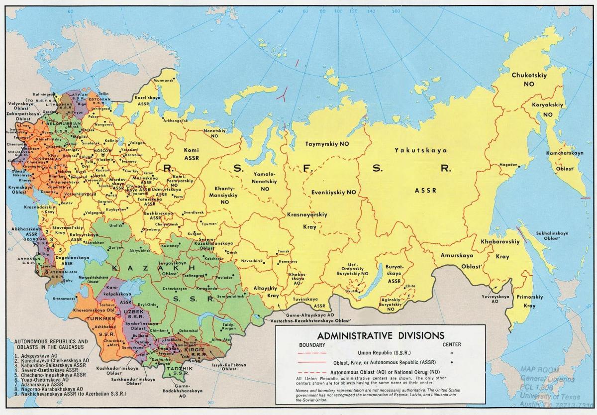kort over USSR