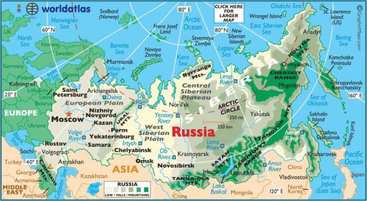 Rusland Fuld Kort 
