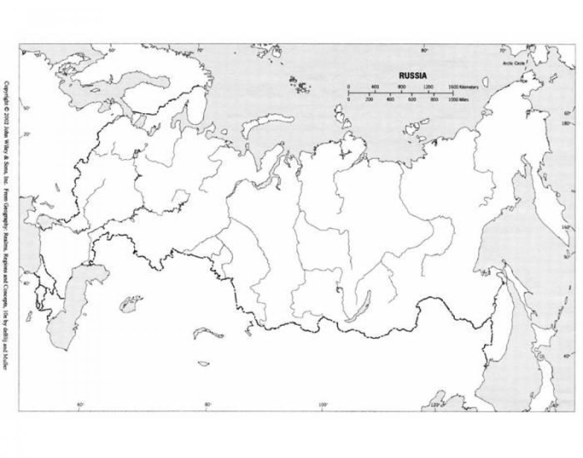 Контурная физическая карта россии для печати а4