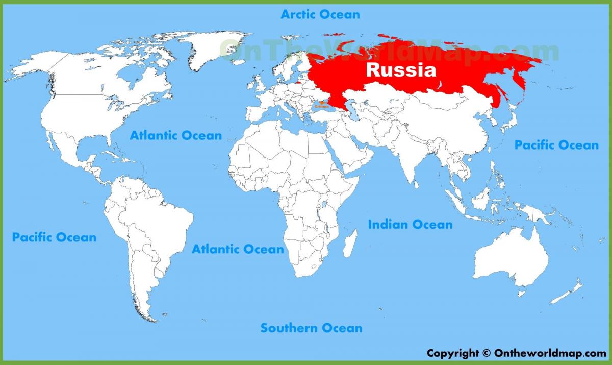 verden kort over Rusland